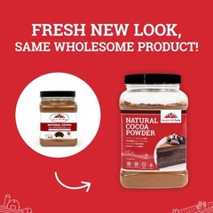 Hoosier Hill Farm Natural Cocoa Powder, 1LB (Pack of 1) 16.0 Ounce
