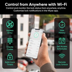 Smart Lock V2 with AI Scanner: Fingerprint Access, Remote Control & 8-Mo Battery