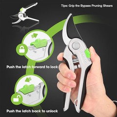 Professional Premium Pruning Shears, Hand Pruners, Garden Clippers