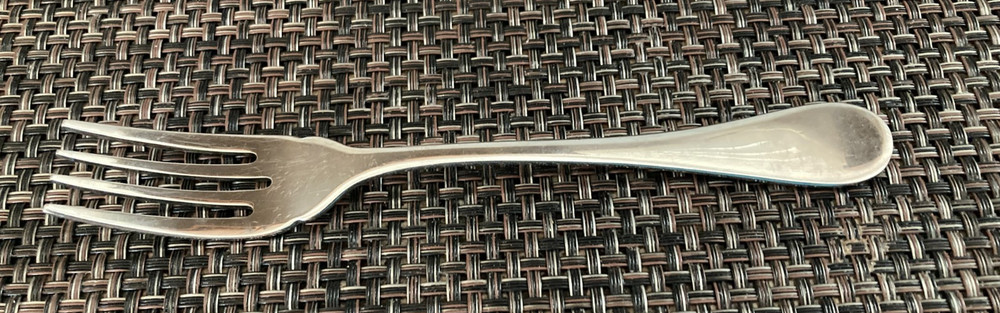 Christofle France Acier Berry Salad Fork Flatware 6 3/4″