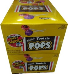 Lot of 200 Tootsie Pops two sealed boxes of 100 Guaranteed Fresh