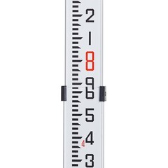 VEVOR 9 Feet 10ths Grade Rod 1/10ft Dual Sided 3 Section Telescopic Leveling Rod
