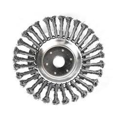New 10 Inch Steel Wire Wheel Brush Grass Trimmer Head Weed With Adapter Kit