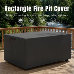 48″ Fire Pit Cover Rectangular Waterproof Heavy Duty Outdoor 48×28×24Inch 420D