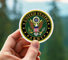 NEW- The United States Army US ARMY Vinyl Sticker – 3 INCHES