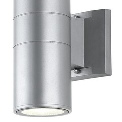 JONATHAN Y Duo Metal/Glass Cylinder Minimalist Integrated 4.25-in W 2 -Light