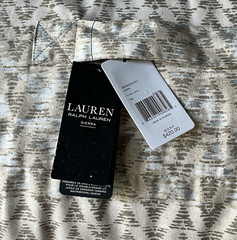 $420 RALPH LAUREN Sierra Tan /Silver Cotton Full/Queen Comforter SET