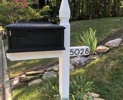 5″ Stainless Steel Floating House Number Outside, Metal Modern House Numbers