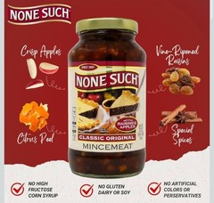 None Such Mincemeat with Raisins & Apples Pack of 2, 27 oz Jars