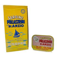 Pollastrini Limited Edition Sardines in Extra Virgin Olive Oil – 100g (3.5oz)