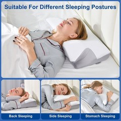 Cervical Pillow for Neck Pain Relief,Orthopedic Neck Support Pillow for Side