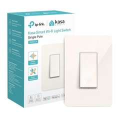 Compact Light Almond Smart Light Switch – Voice Control with Alexa & Google