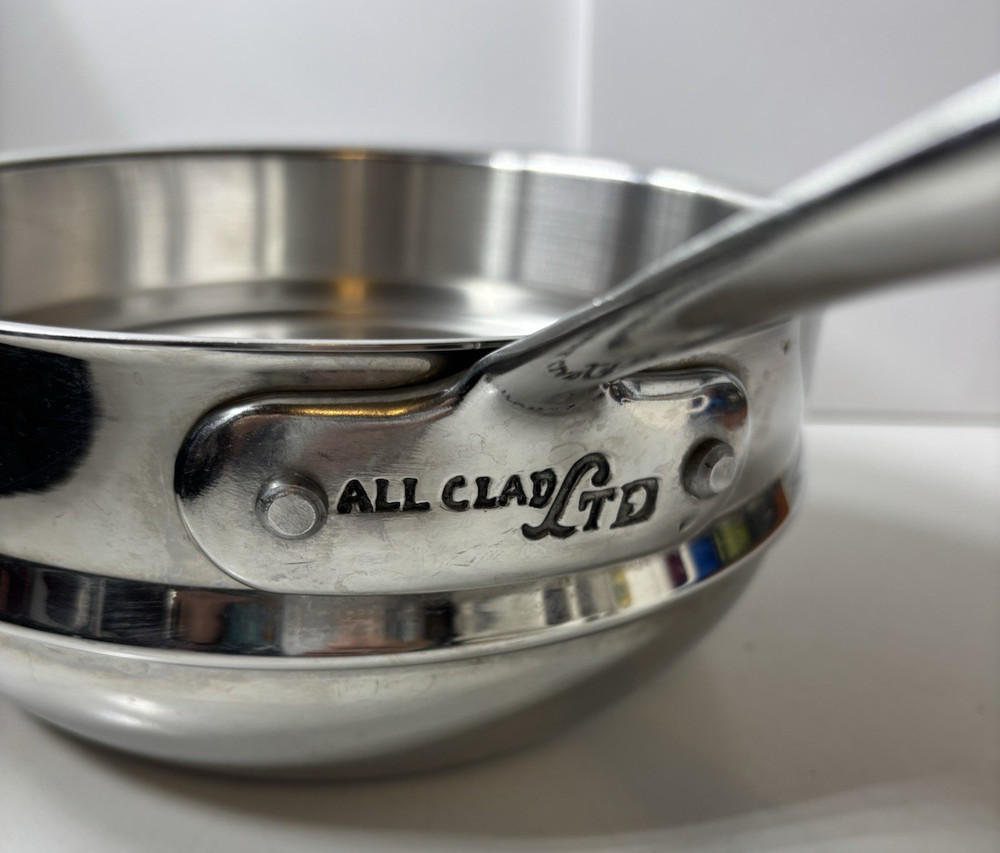 All Clad Ltd Stainless Steel Double Boiler Insert 8.5” Diameter No Lid