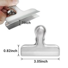 6 Pack Bag Clips, Stainless Steel Chip, Chip Clips Food Clip, Heavy Duty
