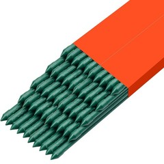 Garden Stakes, 50 Pack, 46.06 inch, Plastic-Coated Metal Plant Supports, Durable