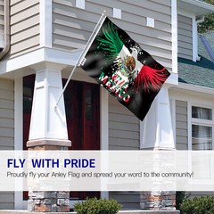 Anley Fly Breeze 3×5 Ft Viva Mexico Flag – Mexico Eagle Mexican MX National Flag