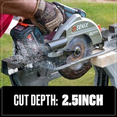 SENIX 20V Max 7-1/4″ Circular Saw with 4.0Ah Battery & Charger PSCX2-M3
