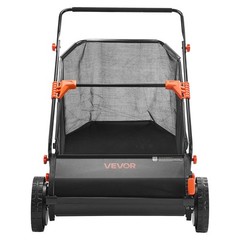 VEVOR Push Lawn Sweeper 26 in Leaf & Grass Collector 7 cu.ft. Hopper Bag Durable