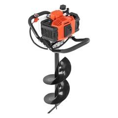 Uimoso Gas-Powered Earth Auger 52cc with 6″ & 10″ Drill Bits for Installation