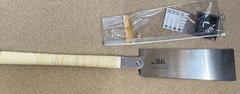 SUIZAN Japanese Pull Saw Hand Saw 9.5 Inch Ryoba Double Edge for Woodworking