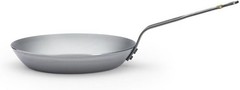 De Buyer Mineral B Round Carbon Steel 9.5″ Fry Pan, Naturally Nonstick,Oven safe