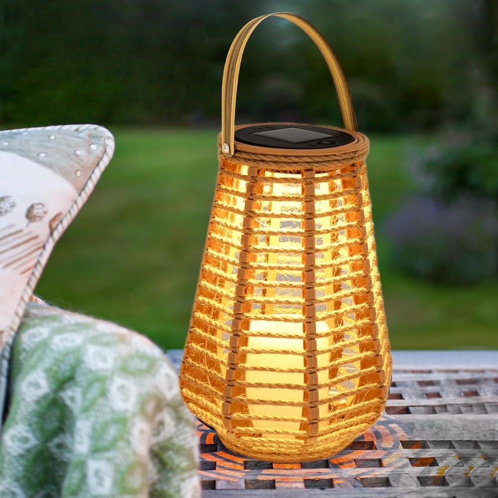 Solar LED Garden Lantern, Waterproof Outdoor Light for Patio, Pathway & Yard