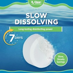 Rx Clear 1″ Inch 99% Trichloro Stabilized Swimming Pool Chlorine Tablets – 5 lbs
