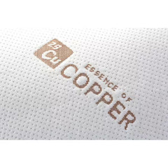 Bed Pillow Hypoallergenic Down Alternative Antimicrobial Copper Infused Set of 2