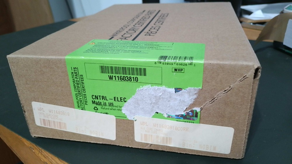 W11603810 New OEM Original Whirlpool Washer Central Control Unit