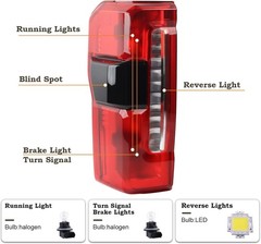 LH W/Blind Spot Tail Light Fit for 2023 2024 F250 F350 F450 F550 XL XLT Lariat..