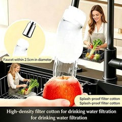 Faucet Filter Cotton Bags,Universal Anti-Splash Water,Remove Limescale Sand Rust
