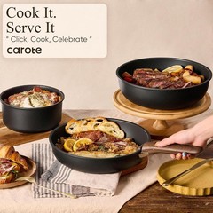 19-Piece Non-Stick Cookware Set with Detachable Handle & Induction Compatibility