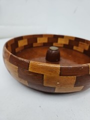 Vintage California Redwood Nut Cracker Bowl Standard Specialty Co