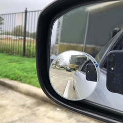 Car Blind Spot Mirror, HD Glass Wide Angle Side Rear View Mirror, round Stick-On