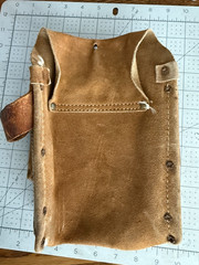 GARDLINE S-123R Tool belt carpenter Leather holder AS SHOWN, SEE REMARKS