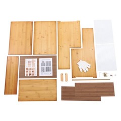 Kitchen Pantry Cabinet Small Storage Cabinet Cupboard with Sliding Glass Doors
