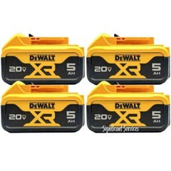 (4) New DeWALT DCB205 20V 20 Volt MAX Lithium Ion 5.0 Ah XR Li-Ion Battery Packs