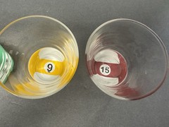 Luminarc Pool Ball Old Fashioned Glasses, Set Of 4, Made In France