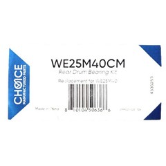 Choice WE25M40CM Clothes Dryer Rear Drum Bearing Kit for GE