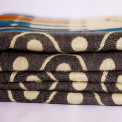 ALPACA WOOL BLANKET THROW XL KING 90×75 REVERSIBLE THICK & WARM HANDMADE ECUADOR