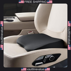 2 in 1 Car Wedge Cushion Lumbar Support Memory Foam Driver Seat Black
