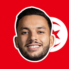 Tunisia Coast National Team Big Head Cutout – Ali Abdi, Anis Ben Slimane