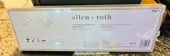 allen + roth 23.62-in L x 9.45-in D x 7.68-in H White Rectangular Bracket Shelf