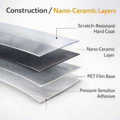 Ceramic Window Tint Roll for Home, Office, Car, Truck, Auto – Any Size & Shade