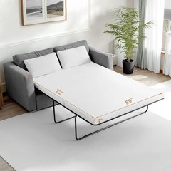Begonia.K Memory Foam Sofa Bed Mattress Replacement, Full Queen Pull Out Couch