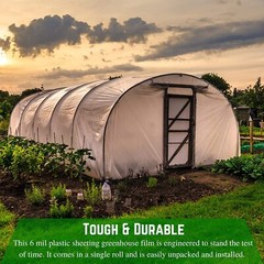 Farm Plastic Supply – Clear Greenhouse Plastic Sheeting – 6 mil – UV Resistant