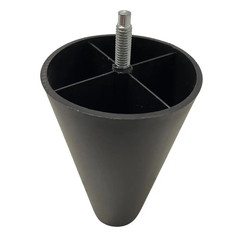 1 x IKEA Part #12130 – EKTORP Sofa Legs Replacement – 6” Black Plastic – NEW