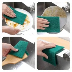 5/10/20/30Pcs Scrub Pads Household Kitchen Oil Removal Dishwashing Pads – NEW