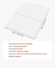 Chair Mat 36 x 48-inch Office Chair Mat for Carpeted Floors Rectangular