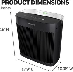 Honeywell InSight HEPA Air Purifier – Black, HPA5300B True HEPA, Activated Carbo